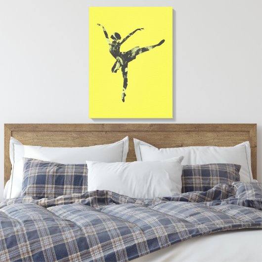 Moderne balletdanser moderne dans canvas afdruk (Insitu (Slaapkamer))