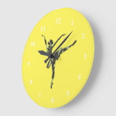 Moderne balletdanser moderne dans grote klok (Hoek)