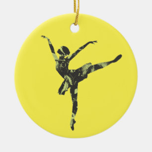 Moderne balletdanser moderne dans keramisch ornament