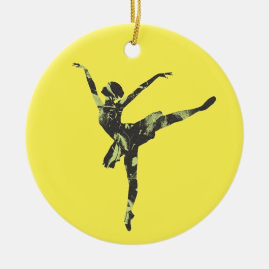 Moderne balletdanser moderne dans keramisch ornament (Voorkant)