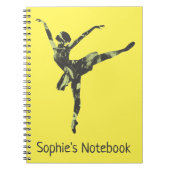 Moderne balletdanser moderne dans notitieboek (Voorkant)