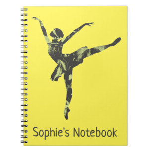 Moderne balletdanser moderne dans notitieboek