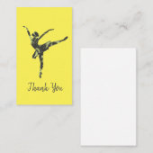 Moderne balletdanser moderne dans notitiekaartje (Voorkant / Achterkant)