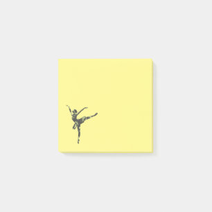 Moderne balletdanser moderne dans post-it® notes
