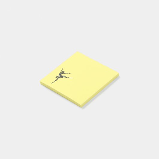 Moderne balletdanser moderne dans post-it® notes (Schuin)