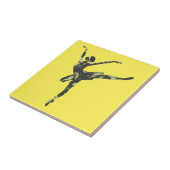 Moderne balletdanser moderne dans tegeltje (Zijkant)