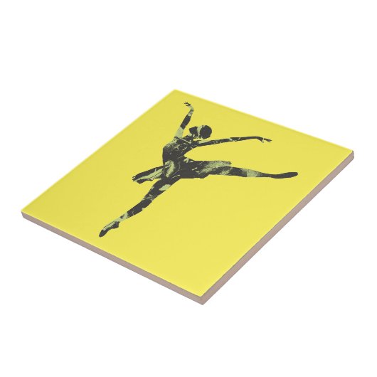 Moderne balletdanser moderne dans tegeltje (Zijkant)