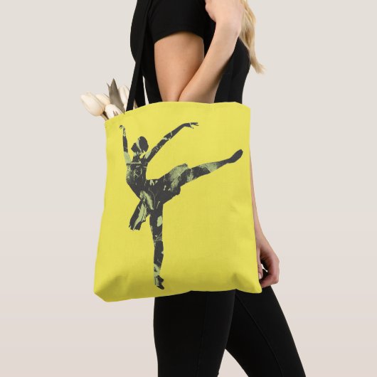 Moderne balletdanser moderne dans tote bag (Dichtbij)