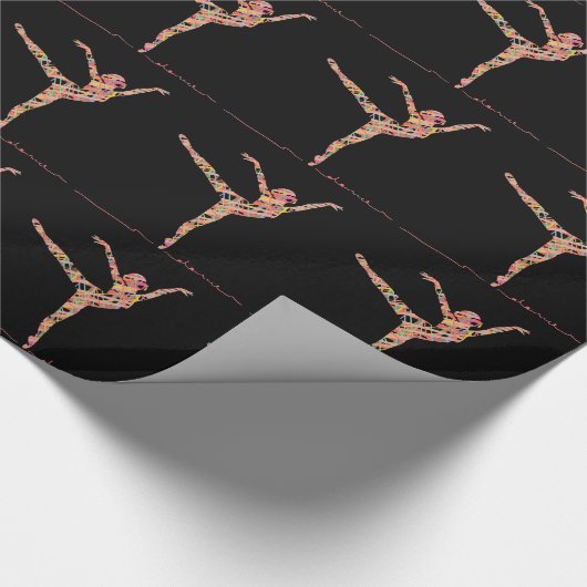 moderne balletdanseres cadeaupapier (Hoek)