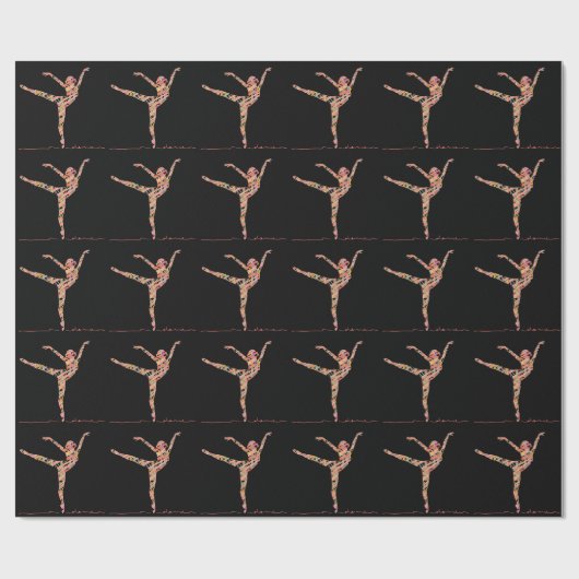 moderne balletdanseres cadeaupapier (Vlak)