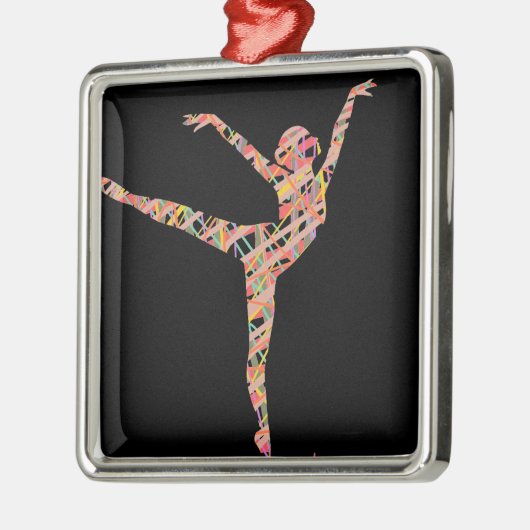 moderne balletdanseres metalen ornament (Links)