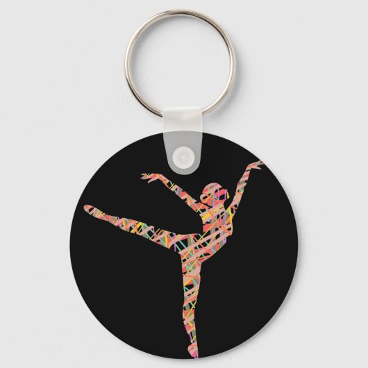 moderne balletdanseres sleutelhanger (Voorkant)