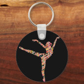 moderne balletdanseres sleutelhanger (Voorkant)