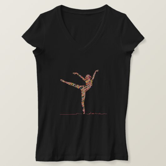 moderne balletdanseres t-shirt (Design voorkant)