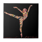 moderne balletdanseres tegeltje (Voorkant)