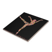 moderne balletdanseres tegeltje (Zijkant)