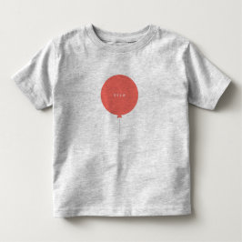 Moderne ballon | Coral Pink Cute Girly Kinder naam Shirts
