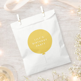 Moderne ballon | Gele kinderen Birthday Party Bedankzakje