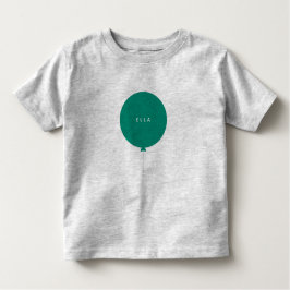 Moderne ballon | Groene Scandinavian Unisex Name Kinder Shirts