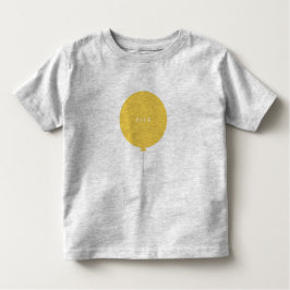 Moderne ballon | Kinder benaming Yellow Party Besp Kinder Shirts
