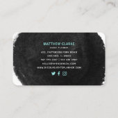 Moderne ballonnen en gouden sterren Party Event Pl Visitekaartje (Achterkant)