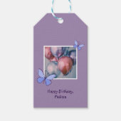 Moderne ballonnen foto Happy Birthday Cadeaulabel (Voorkant)