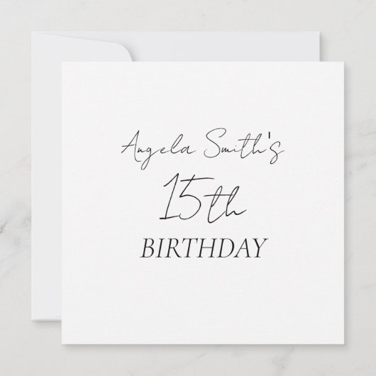 Moderne ballonnen verjaardagsfeestuitnodiging kaart (Achterkant)