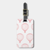 Moderne ballonpatroon bagagelabel (Voorkant verticaal)