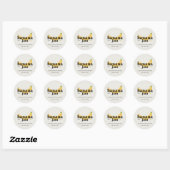 Moderne Bananenjam Label Sticker (Vel)