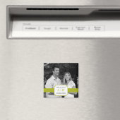 Moderne band Bewaar de datummagneet (Limoen) Magneet (Insitu (Vaatwasser))