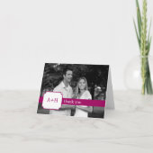 Moderne band dank u kaarten (Fuchsia) (Voorkant)