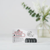 Moderne bandendiensten | Zilver Visitekaartje (Staand voorkant)