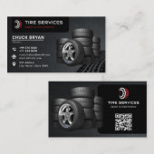 Moderne bandendiensten | Zwart Visitekaartje (Voorkant / Achterkant)