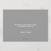 Moderne Banner Save the Date Huwelijksfotokaart (Achterkant)