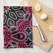 Moderne banner voor tribaal patroon theedoek (Quarter Fold)