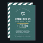 MODERNE BAR MITZVAH-feest eenvoudig strak minimaal Kaart<br><div class="desc">door kat massard >>> kat@simplysweetPAPERIE.com <<<</div>