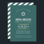 MODERNE BAR MITZVAH-feest eenvoudig strak minimaal Kaart<br><div class="desc">door kat massard >>> kat@simplysweetPAPERIE.com <<<</div>