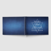 Moderne Bar Mitzvah Party Blauwe Ster van David Cu Gastenboek (Volledig)