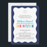 MODERNE BAR MITZVAH regenboog kleuren golvende ran Kaart<br><div class="desc">door kat massard >> https://linktr.ee/simplysweetpaperie <<< Een modern, eenvoudig stijlvol uitnodigingsontwerp voor de BAR, Bat of B'NAI MITZVAH TIP van uw kind:: 1. Als u afbeeldingen en lettertypen wilt wijzigen/verplaatsen en meer tekst wilt toevoegen, klikt u op de knop "Aanpassen". - - - - - - - - - -...</div>