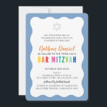 MODERNE BAR MITZVAH regenboog kleuren golvende ran Kaart<br><div class="desc">door kat massard >> https://linktr.ee/simplysweetpaperie <<< Een modern, eenvoudig stijlvol uitnodigingsontwerp voor de BAR, Bat of B'NAI MITZVAH TIP van uw kind:: 1. Als u afbeeldingen en lettertypen wilt wijzigen/verplaatsen en meer tekst wilt toevoegen, klikt u op de knop "Aanpassen". - - - - - - - - - -...</div>