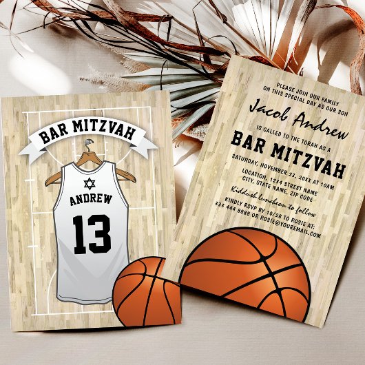 Moderne Bar Mitzvah voor Basketballers Kaart