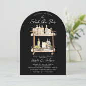 Moderne Bar Winkelwagen Couples Douche Kaart (Staand voorkant)