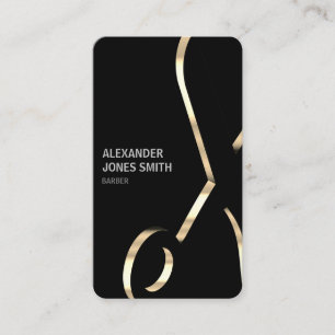 Moderne Barber 2020 - Faux Gold & Dark Visitekaartje