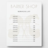Moderne barber salon, eenvoudig minimalistisch ele fotoplaat (Voorkant)