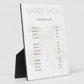 Moderne barber salon, eenvoudig minimalistisch ele fotoplaat (Zijkant)