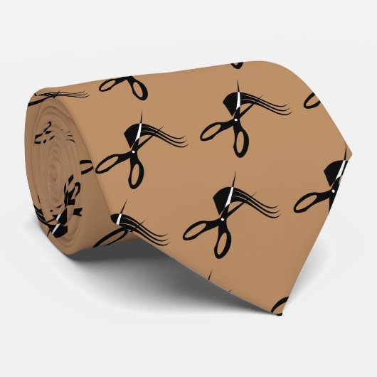 Moderne Barber Scissors Hair Stylist Stropdas (Opgerold)