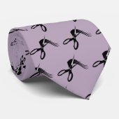 Moderne Barber Scissors Hair Stylist Stropdas (Opgerold)