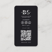 Moderne Barbershop Barber's Pole Kapsel Barber Visitekaartje (Achterkant)