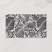 Moderne Barokke Bloemen Huwelijksregister Invoegen Informatiekaartje (Achterkant)