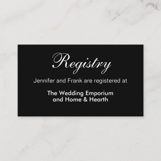 Moderne Barokke Bloemen Huwelijksregister Invoegen Informatiekaartje (Voorkant)